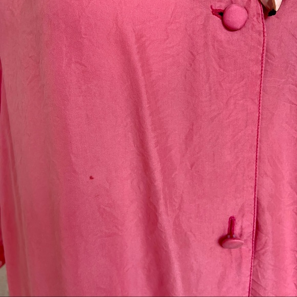 VINTAGE Silk Charming Pink Blouse - Picture 6 of 6